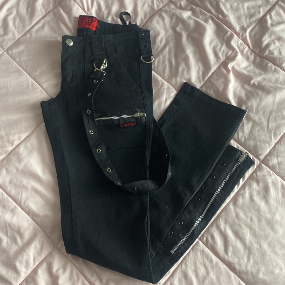 Tripp NYC Y2K NWOT Skinny Strapped Pants sz 5 - Picture 7 of 7